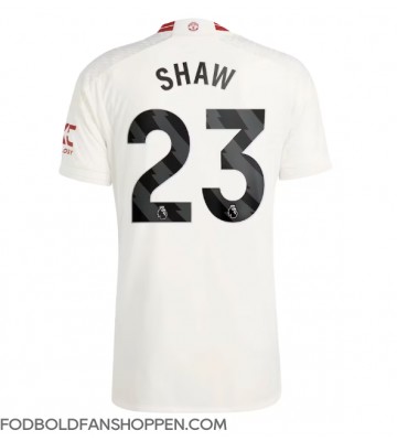 Manchester United Luke Shaw #23 Tredjetrøje 2023-24 Kortærmet